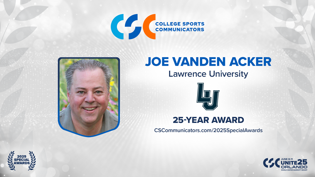 2025 Special Awards Salute: Joe Vanden Acker - 25-Year Award